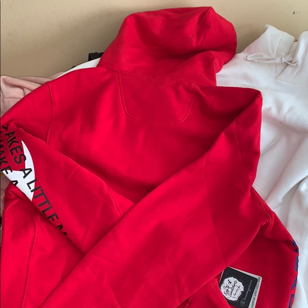 Red Champion Hoodie - Picture 3 of 3